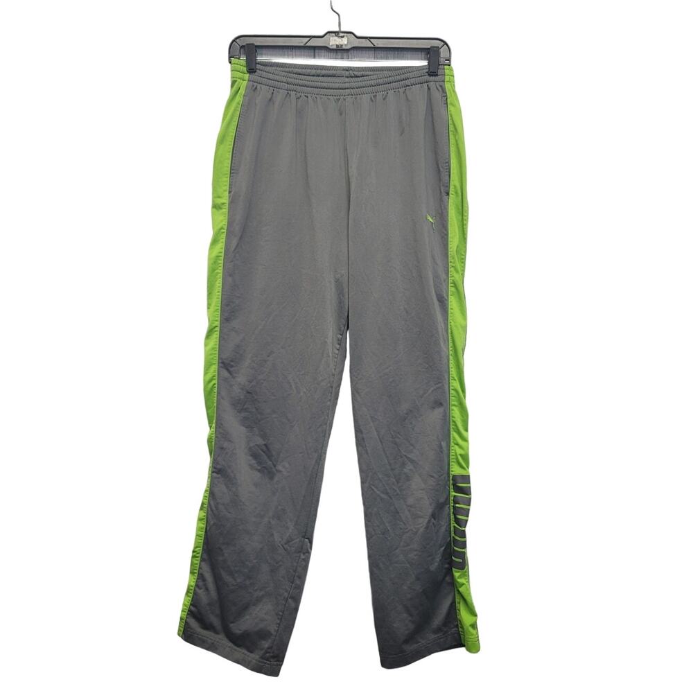 Puma Mens XL 100% Polyester Drawstring Waist SIde Stripe Athletic Pants